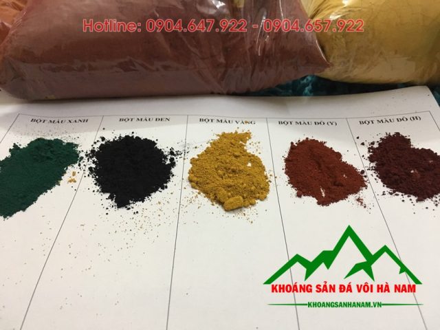 bột màu làm gạch vỉa hè