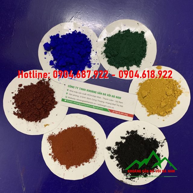bột màu sản xuất cao su