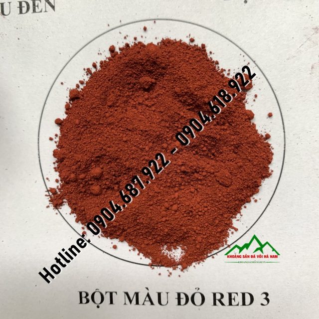 bột màu đỏ red 3
