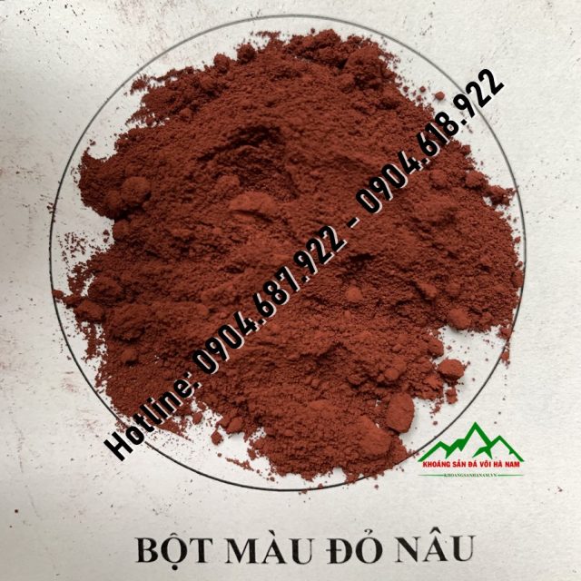 bột màu đỏ nâu hàn quốc
