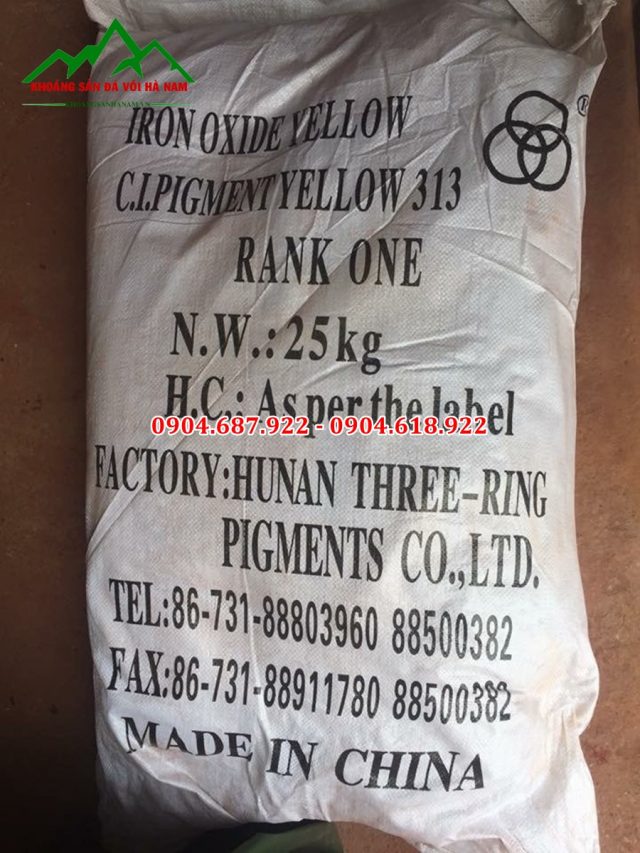 cung cấp bột màu oxit sắt vàng