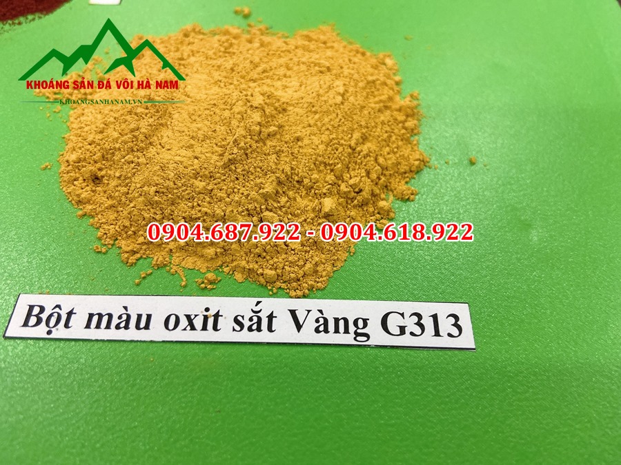 bột màu vàng làm hương, nhang
