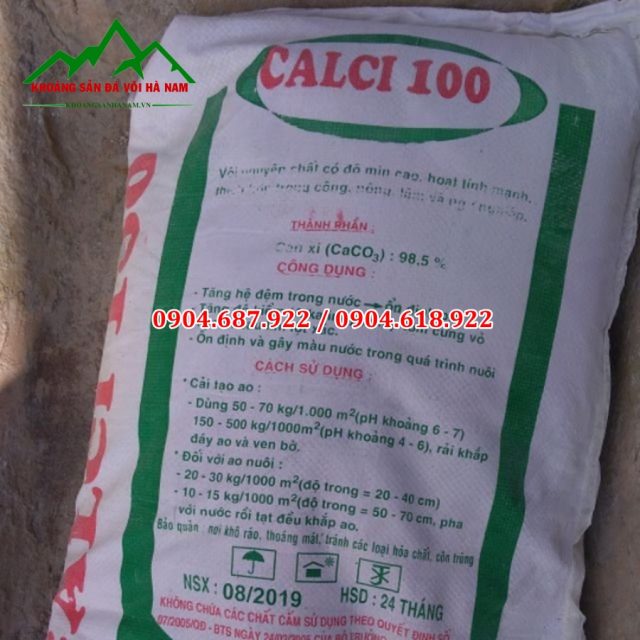 Khoáng CaCO3 thủy sản