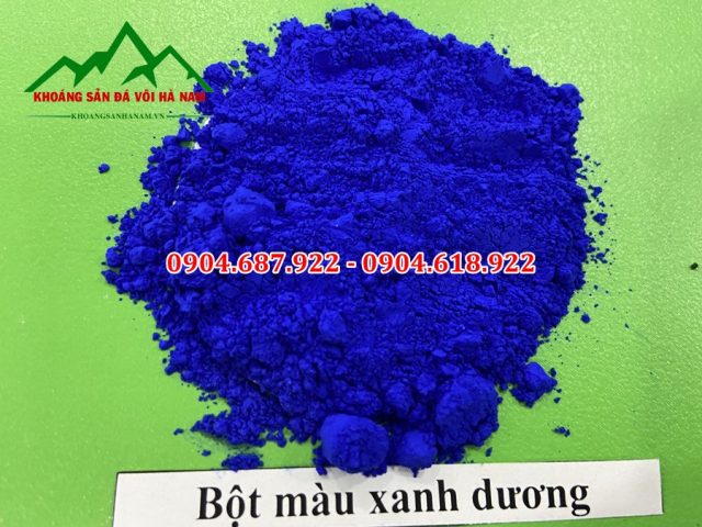 bột màu xanh dương sản xuất sơn