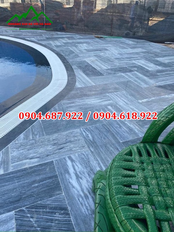 đá sọc dưa lát bể bơi