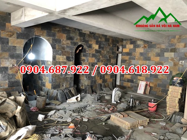 đá slate đa sắc ốp tường