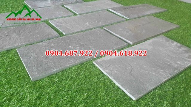 Đá slate chữ nhật lát bước dạo