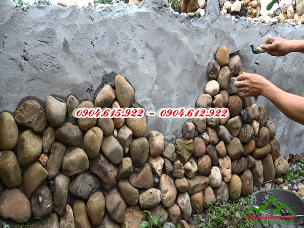 tường bê tông đá cuội - KSDVHN6
