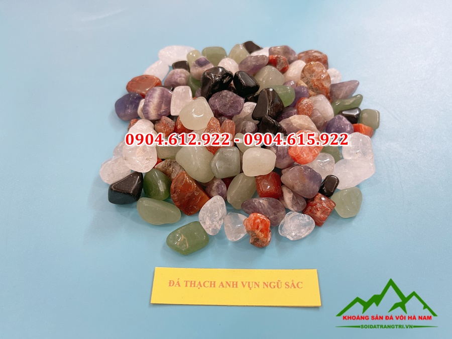 công dụng của đá thạch anh vụn ngũ sắc