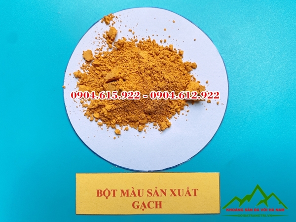 Bột màu vàng sản xuất gạch Hà Nội7