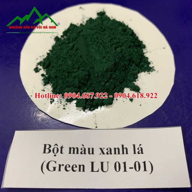 cung cấp bột màu xanh lá cây