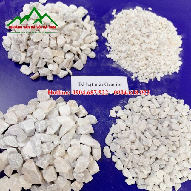 đá hạt trắng làm gạch terrazzo