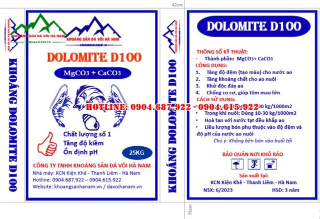 bán vôi Dolomite thủy sản