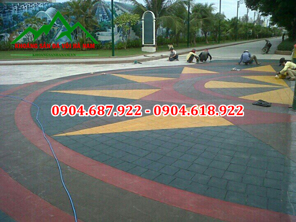 ứng dụng bột màu trang trí bê tông