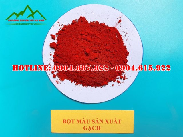 báo giá bột màu oxit sắt đỏ tươi