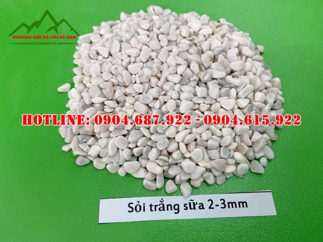 sỏi trắng quay 2-3mm